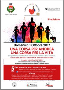 Una corsa per Andrea una corsa per la vita 3 edizione